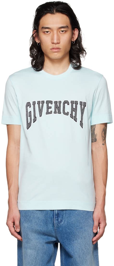 givenchy t shirt blue|Givenchy t shirt men sale.